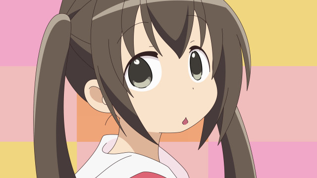 Girl ponytail brown hair pink free wallpaper - medium preview image