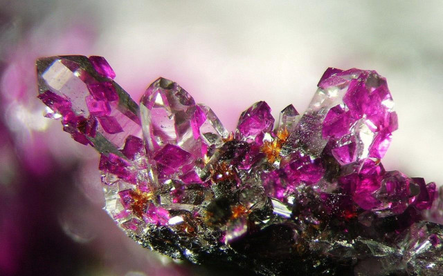 Purple crystals purple rock white free wallpaper - medium preview image