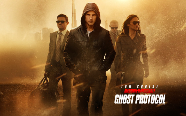 Group people city skyline ghost free wallpaper - medium preview image