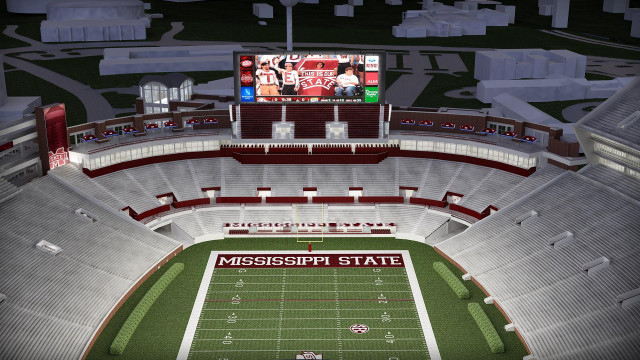 Stadium football field large screen free wallpaper - medium preview image