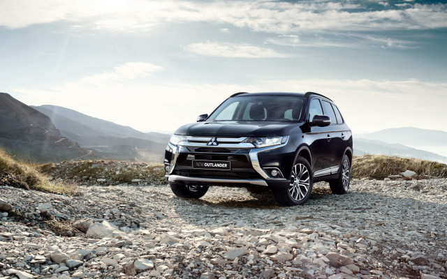 Black suv rocky hill mountains free wallpaper - medium preview image
