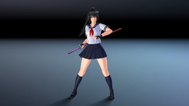Woman short skirt baseball bat free wallpaper - medium preview image
