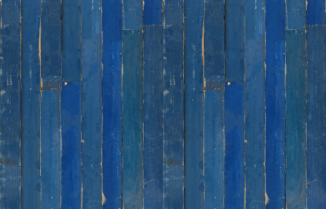 Blue wooden wall white clock free wallpaper - medium preview image