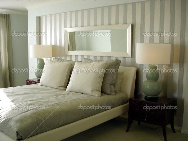 Bed white comforter pillows mirror free wallpaper - medium preview image