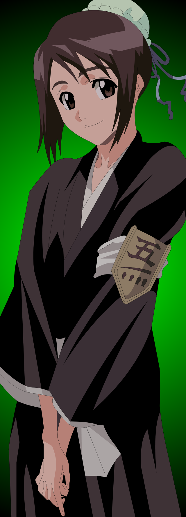 Person hat sword green background free wallpaper - medium preview image