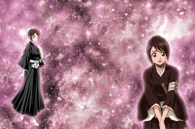Anime characters purple background stars #3 free wallpaper - medium preview image
