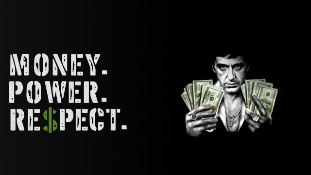 Man holding money power respect free wallpaper for desktop - medium preview image