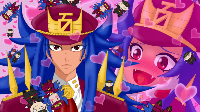 Cartoon character hat suit cat free wallpaper - medium preview image