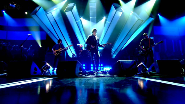 Group people stage lights guitar free wallpaper - medium preview image