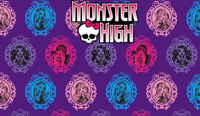 Monster high colored people pattern free wallpaper - medium preview image