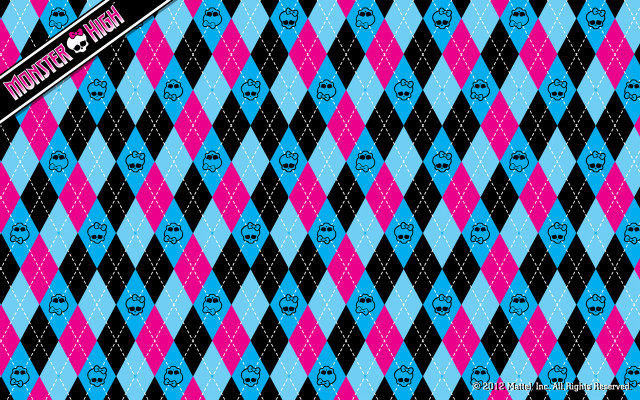 Blue pink argyle bat black free wallpaper - medium preview image