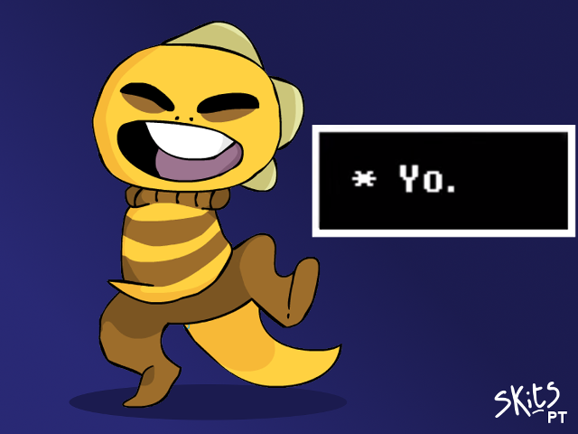 Cartoon character running sign yo free wallpaper - medium preview image