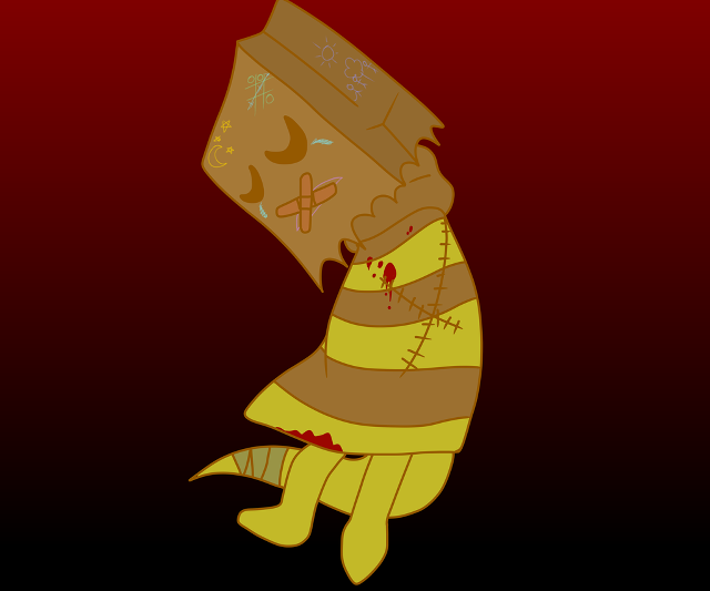 Cartoon character hat cross chest free wallpaper - medium preview image