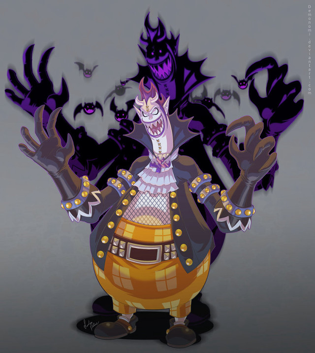 Creepy cartoon character bats waving free wallpaper - medium preview image
