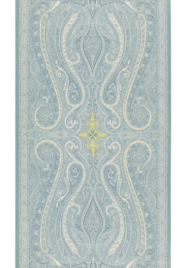 Blue white rug star center free wallpaper - medium preview image