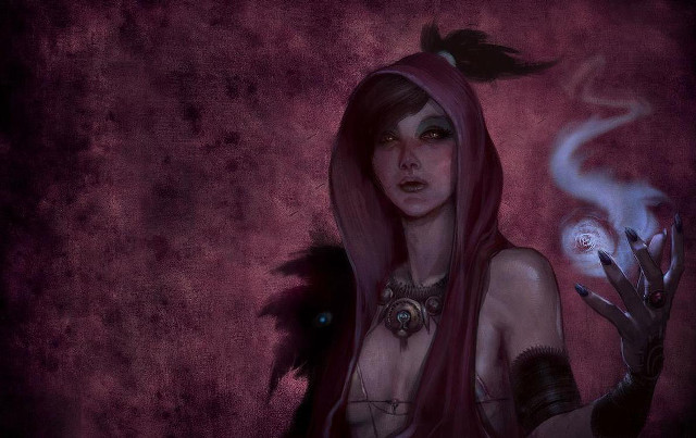 Woman feather head ball arm free wallpaper - medium preview image