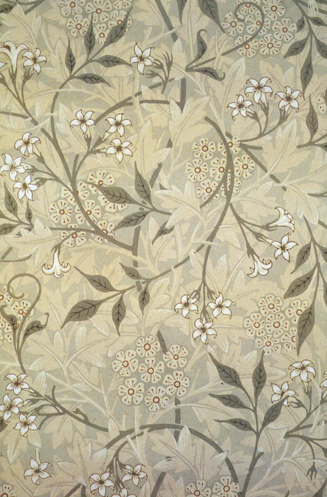 Floral pattern wall clock decoration free wallpaper - medium preview image