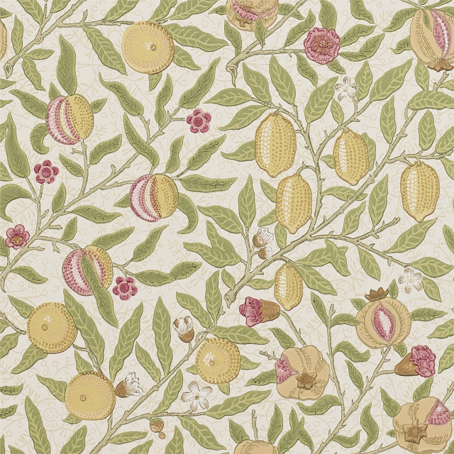 Fruit leaves flowers wallpaper pattern #2 free wallpaper - medium preview image