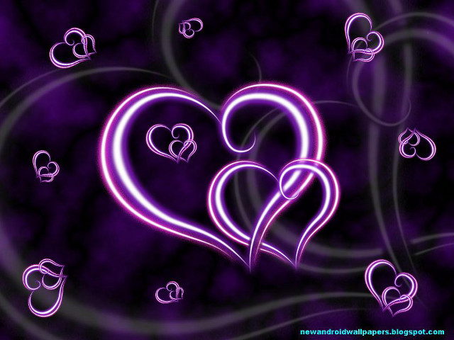 Purple heart pattern background swirl free wallpaper - medium preview image