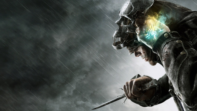 Man holding sword dark sky free wallpaper for desktop - medium preview image