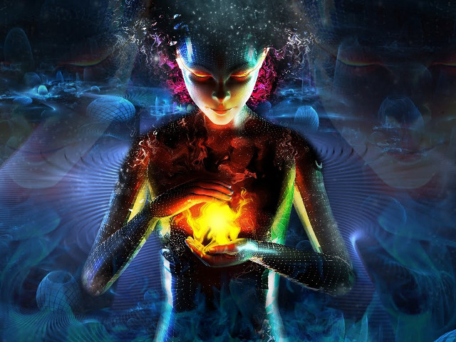 Woman holding ball bubbles surrounding #2 free wallpaper - medium preview image