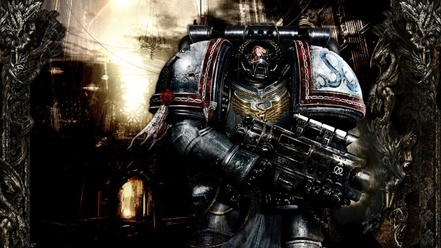 Man suit machine gun helmet free wallpaper - medium preview image