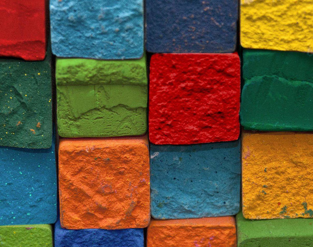 Multi colored paint closeup white free wallpaper - medium preview image