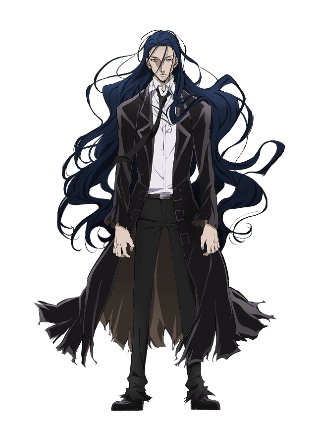 Man long hair coat black free wallpaper - medium preview image