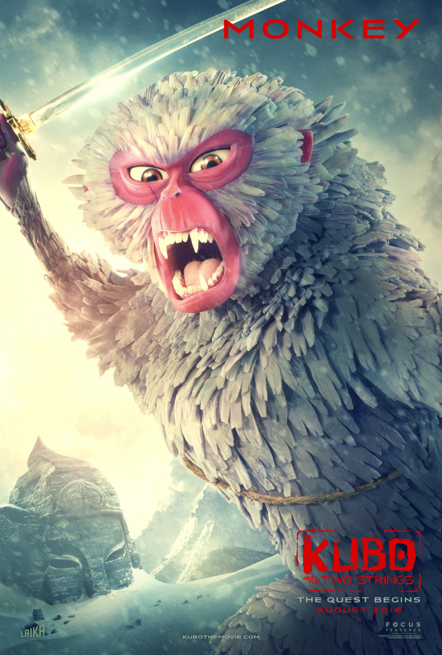 Monkey sword demon shoulder background free wallpaper - medium preview image