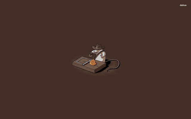 Computer mouse cowboy hat mousepad free wallpaper - medium preview image