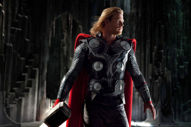 Man thor dark room red free wallpaper - medium preview image