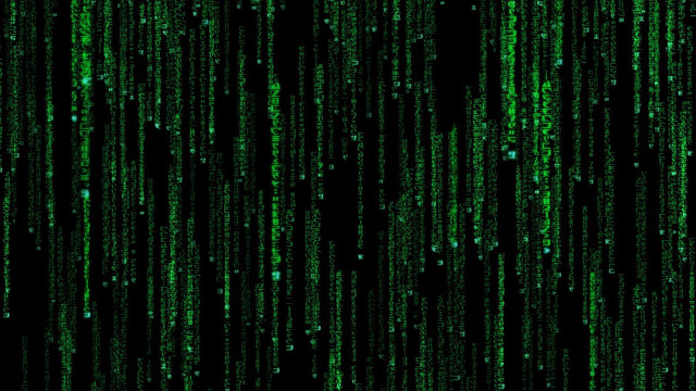 Green background numbers black background free wallpaper - medium preview image