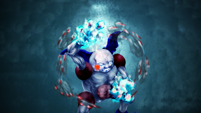 Cartoon character red blue outfit free wallpaper - medium preview image