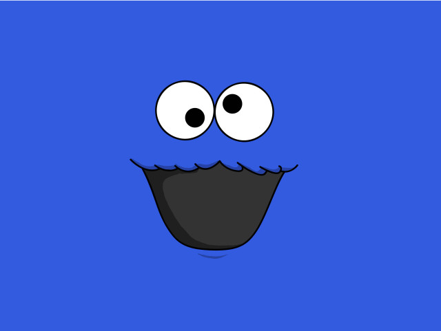 Blue cartoon face cloud sky free wallpaper - medium preview image