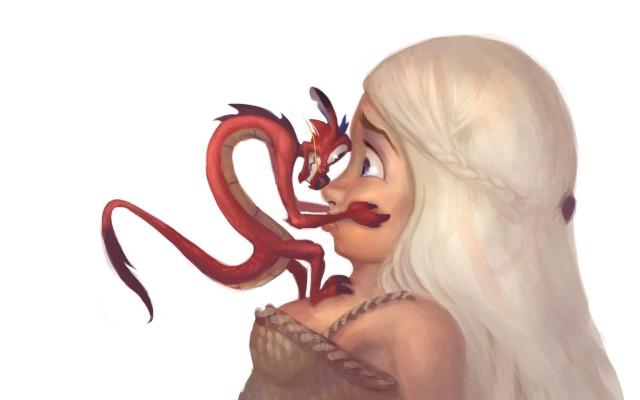 Woman dragon face snake shoulder free wallpaper - medium preview image