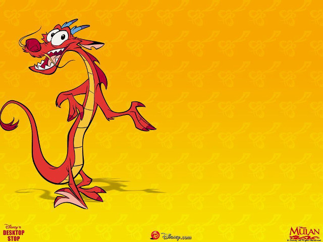 Cartoon dragon character body tail free wallpaper - medium preview image