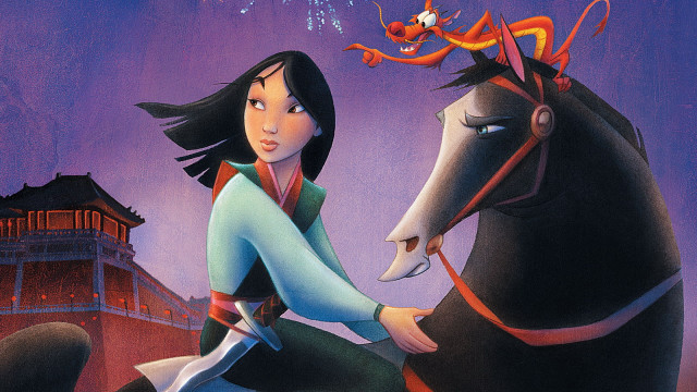 Girl riding horse dragon head free wallpaper - medium preview image