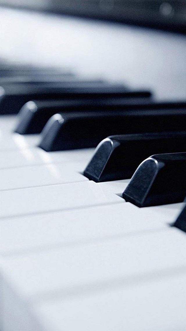 Piano keyboard black white minimalism free wallpaper - medium preview image