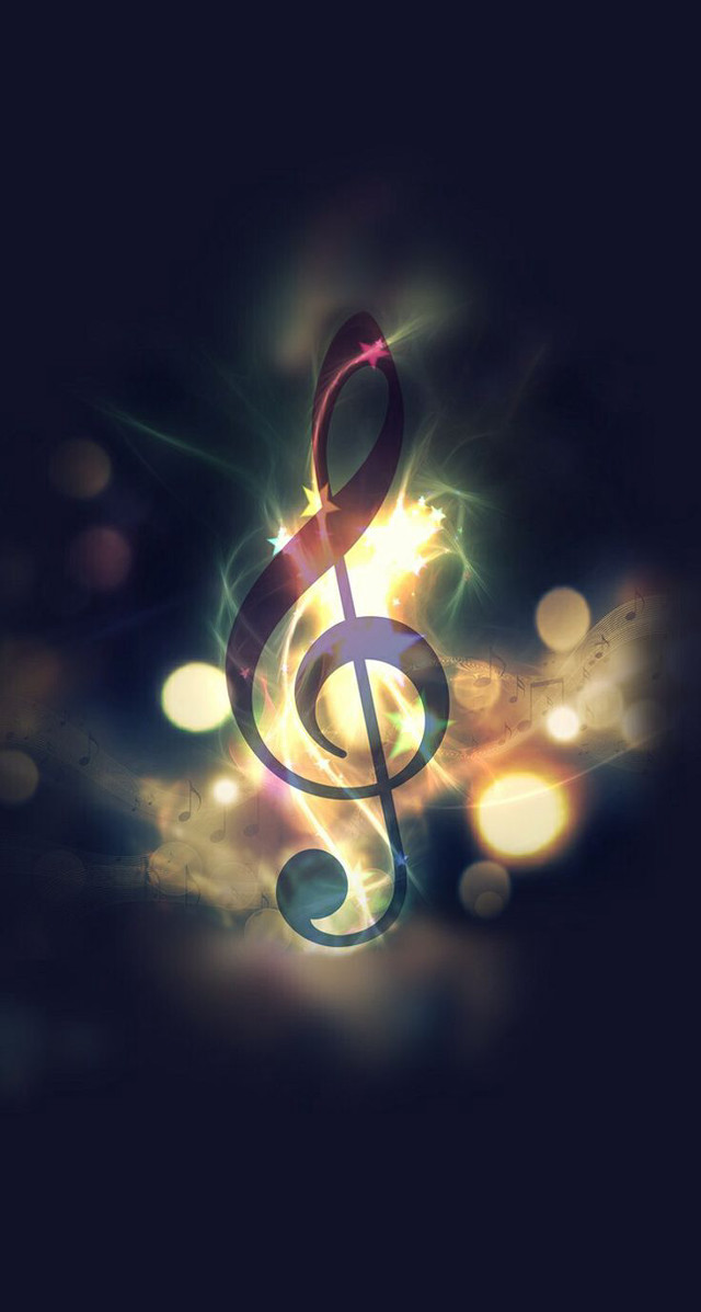 Musical note bright light blurry free wallpaper - medium preview image