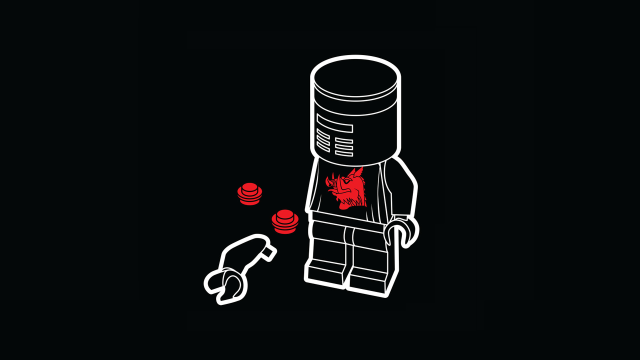 Lego figure red flower red free wallpaper - medium preview image