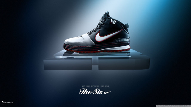 Nike shoe display blue black free wallpaper - medium preview image