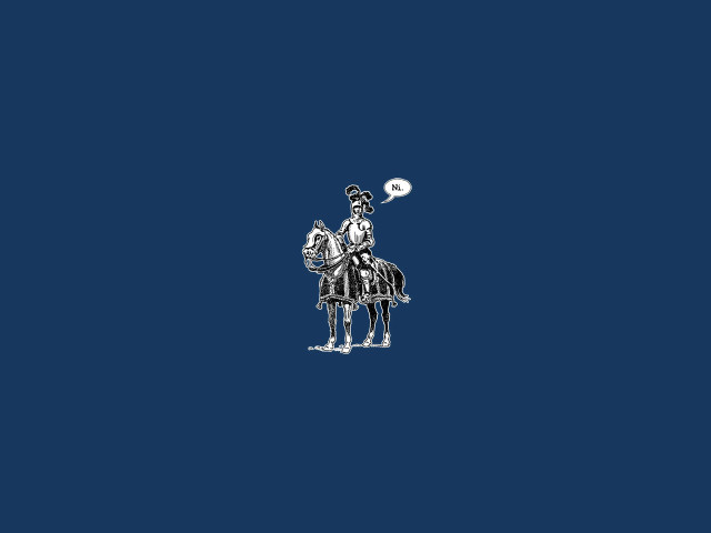 Man riding horse thought bubble free wallpaper - medium preview image