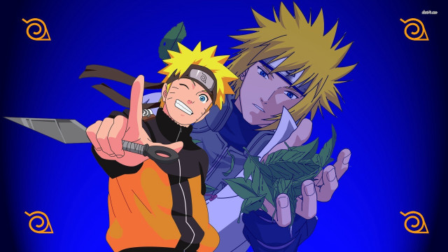 Anime characters knife pointing fingers free wallpaper - medium preview image