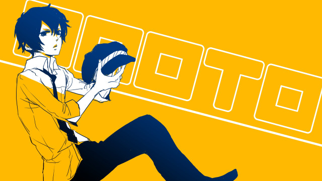 Man woman yellow background toto free wallpaper - medium preview image