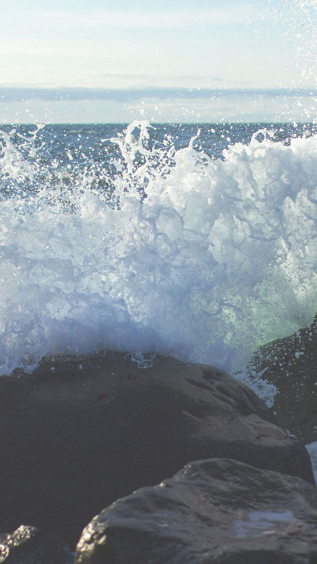 Person riding surfboard wave ocean #3 free wallpaper - medium preview image