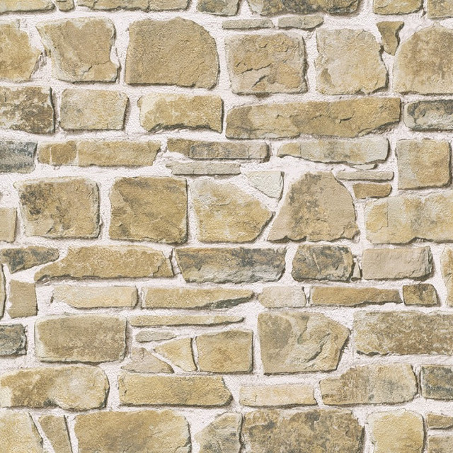 Stone wall brown brick pattern free wallpaper - medium preview image