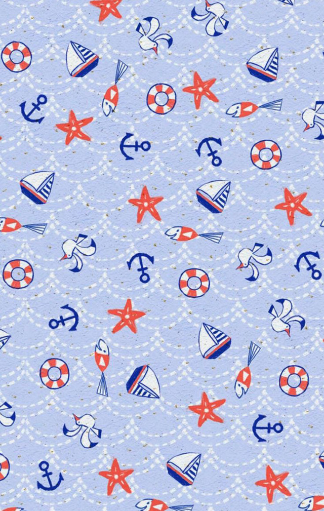 Blue background red white stars free wallpaper - medium preview image
