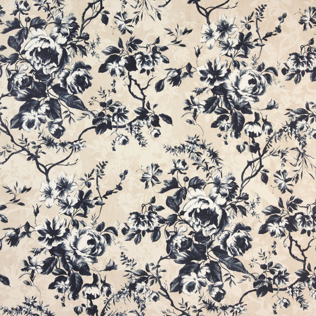 Floral pattern beige background black free wallpaper - medium preview image