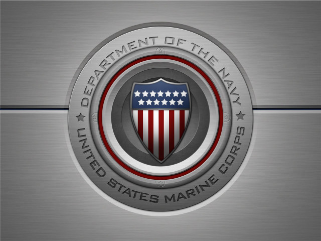 Metal emblem united states marine free wallpaper - medium preview image