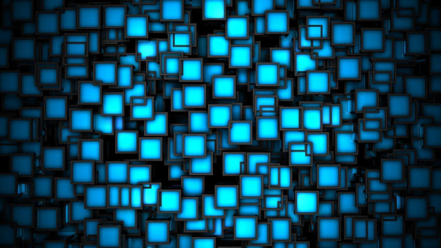 Blue background squares pattern design #2 free wallpaper - medium preview image